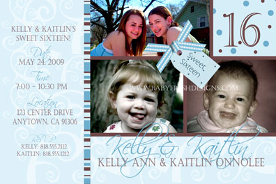 sweet sixteen birthday invite